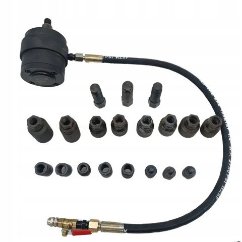 PNEUMATYCZNY ŚCIĄGACZ WTRYSKIWACZY Z ADAPTERAMI BOSCH SIEMENS DENSO DELPHI