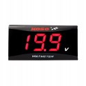 Wskaźnik Volt KOSO Super Slim Voltomierz Gauge DC 12V RED
