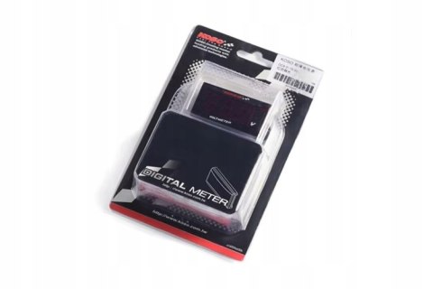 Wskaźnik Volt KOSO Super Slim Voltomierz Gauge DC 12V RED